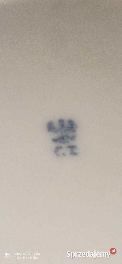 Patera C T Altwasser Syg z niebieskim orłem Porcelana i szkło Gdańsk