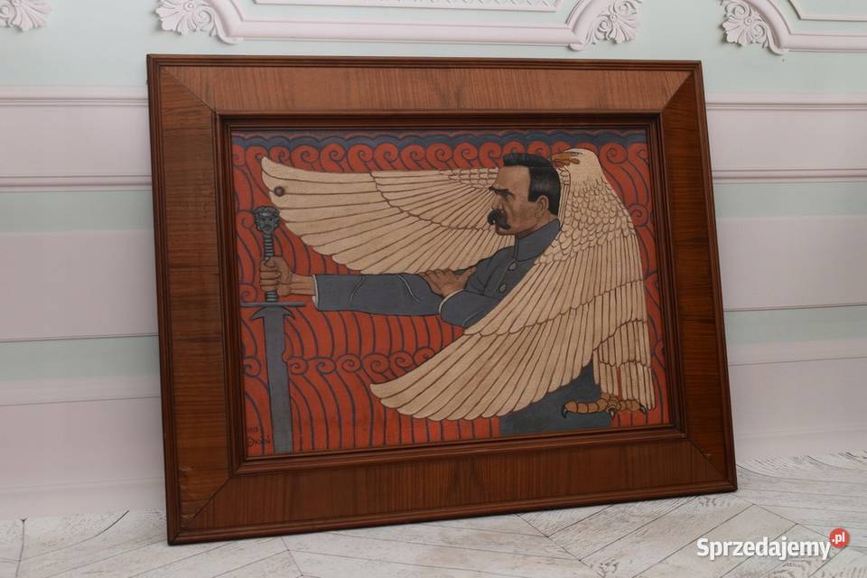 Portret Marszałek Józef Piłsudski 1919 Polski Malarstwo Kraków
