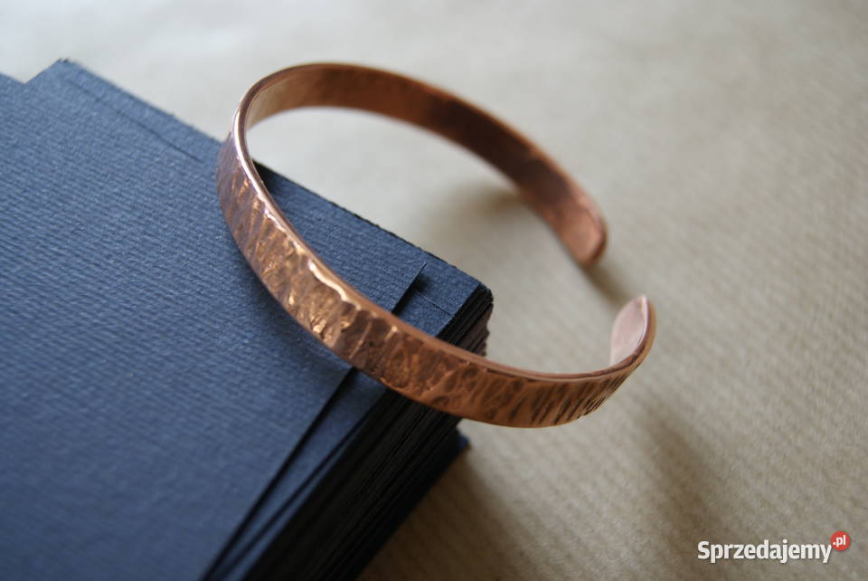 Bransoletka z miedzi rękodzieło artystyczne