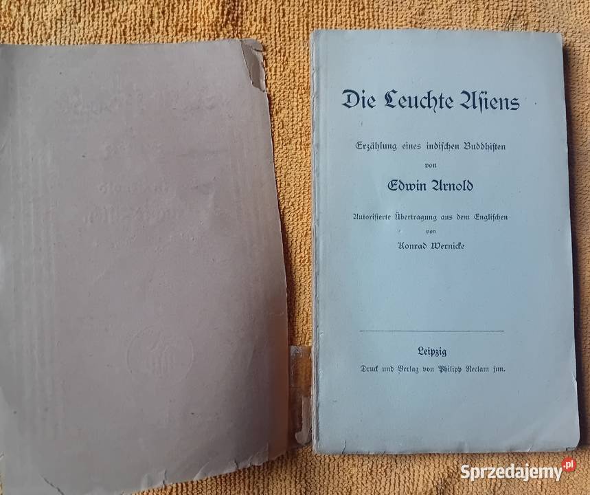 Edwin Arnold Die Leuchte Asiens Philipp Reclam wielkopolskie Koźminek sprzedam