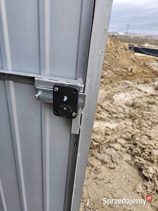 Garaż blaszany 3x5 RAL jednospadowy brama