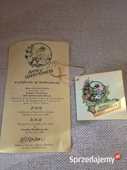 Kolekcjonerska lalka Ania z Zielonego Wzgórza 43 Lalki i akcesoria sprzedam