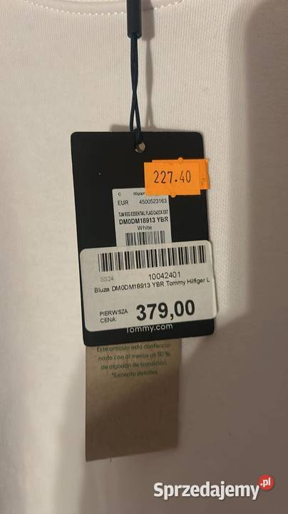Nowa z metką Bluzka biała Tommy Jeans Odzież codzienna Otwock
