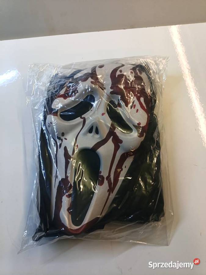 Kostium halloween scream dzieci z maską 13 lat+ małopolskie Andrychów