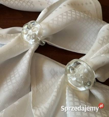 OBRĄCZKI NA SERWETKI Altom Poland szkło hand przezroczysty