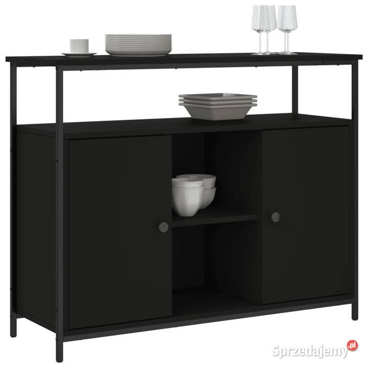Szafka czarna 100x35x80 materiał drewnopochodny Warszawa