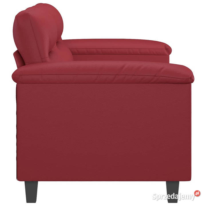 2osobowa sofa winna czerwień 140 sztuczna skóra Sofy i kanapy Warszawa