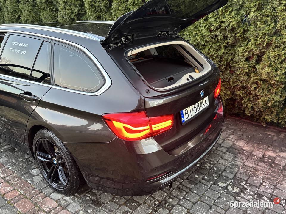 BMW 318i Luxury Line LCI 2017 Bezwypadkowy Skóry aluminiowe felgi podlaskie Białystok