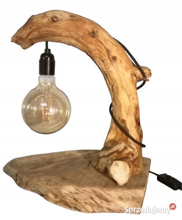 Lampa nocna z korzenia świętokrzyskie Ostrowiec Świętokrzyski