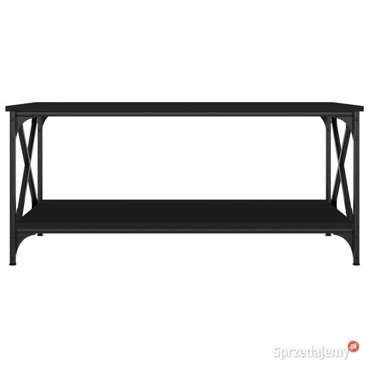Stolik kawowy czarny 100x50x45 materiał Warszawa