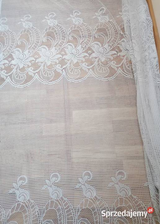 Firanka biała na przelotkach 165x296Gotowa do Łódź sprzedam