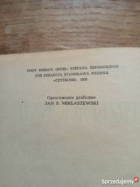 Przedwiośnie S Żeromski 1956r śląskie Dąbrowa Górnicza