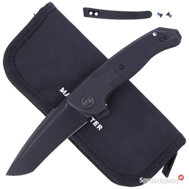 Nóż składany WE Knife Press Check Black Ti Black Warszawa sprzedam