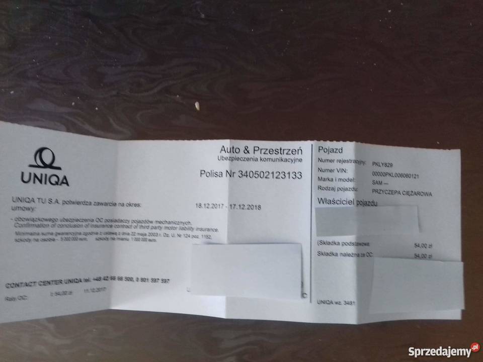 Przyczepa Laweta typ sam Olszówka