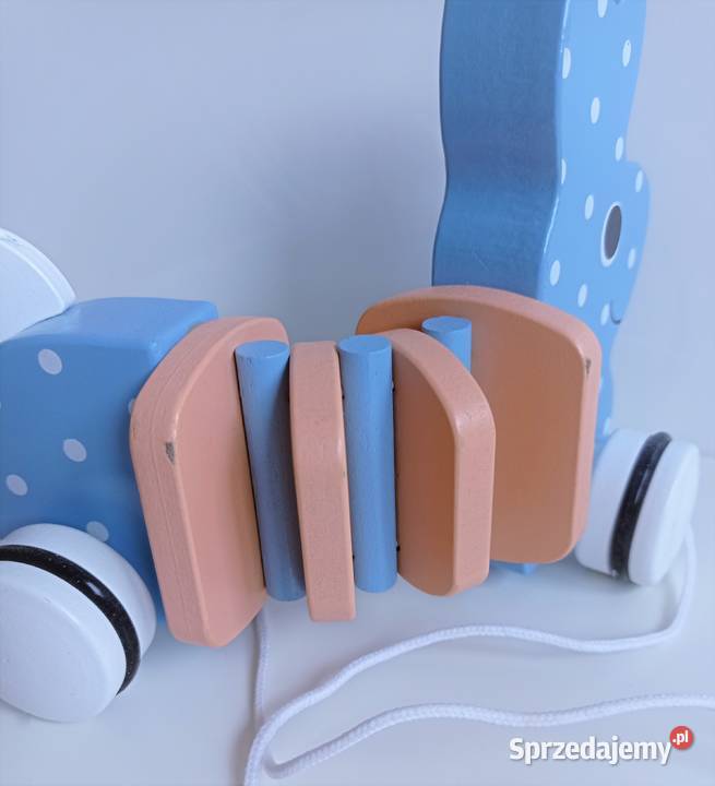 Drewniana zabawka króliczek wędrowniczek Trefl 9m+ Edukacyjne śląskie Katowice