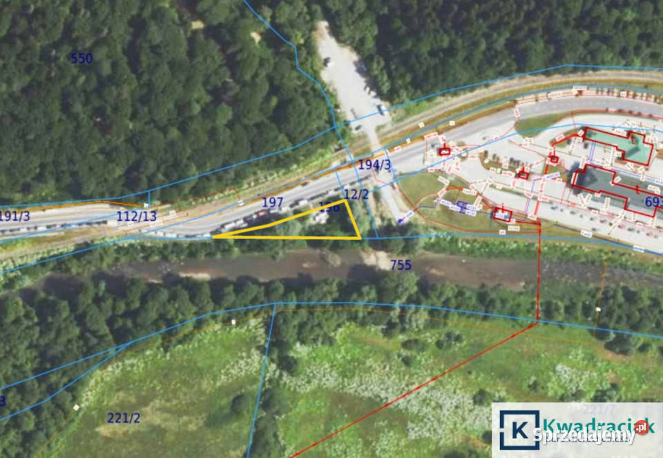 sprzedaży działki 956m2 Krościenko
