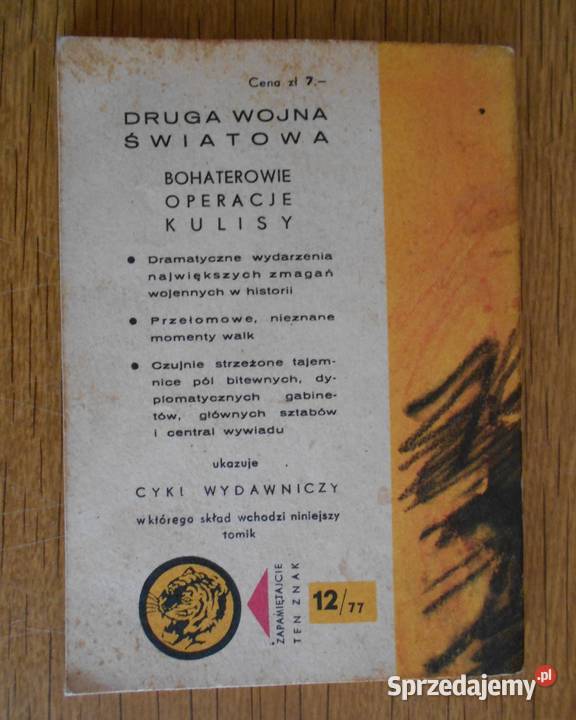 Żółty Tygrys Pojedynek pod piramidami 1277 historyczne Parczew