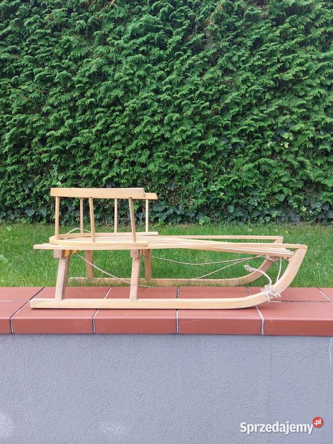 Drewniane sanki z oparciem małopolskie Kraków