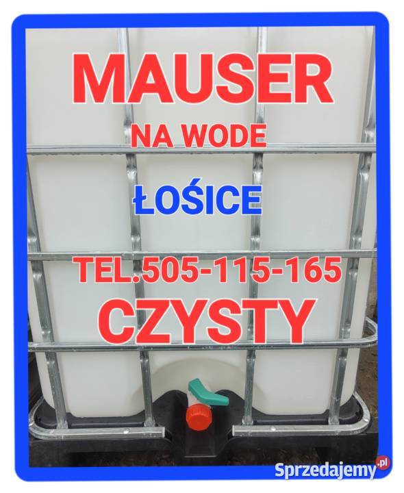 Zbiorniki 1000lczarny na wode Łosice