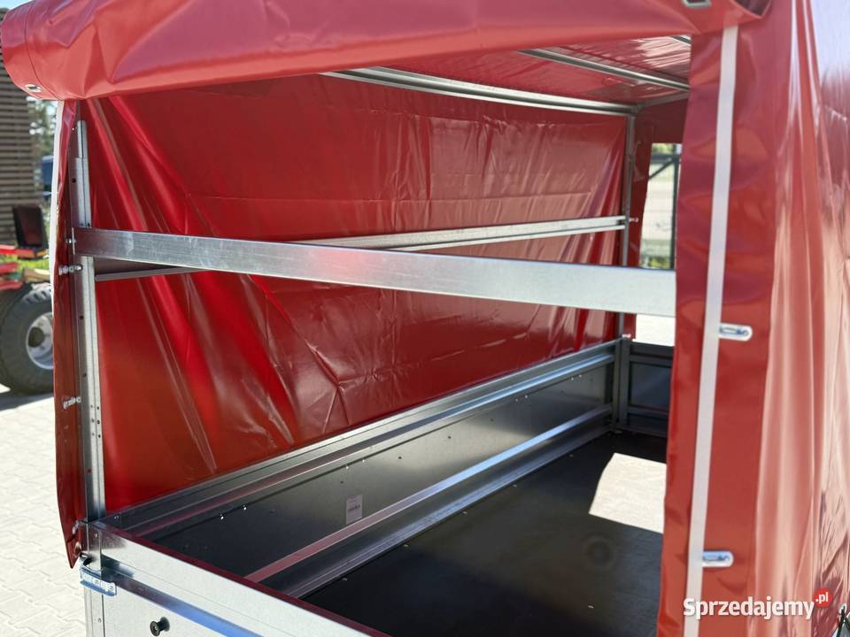 TEMARED PRO 26122 przyczepa dwuosiowa z plandeką burtowe Cegielsko