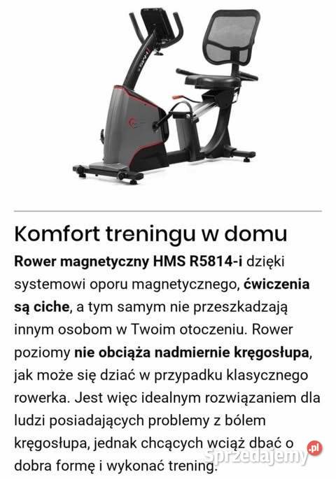 Sprzedam rower stacjonarny HMS R5814 Toruń