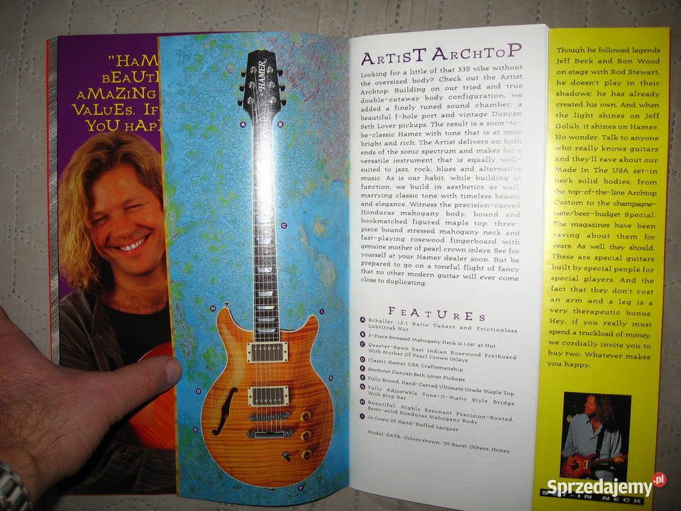 HAMER guitars catalog katalog gitar Kępice sprzedam