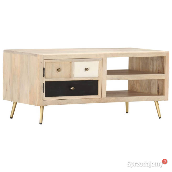 Stolik kawowy 90 x 45 x 40 lite drewno mango Warszawa