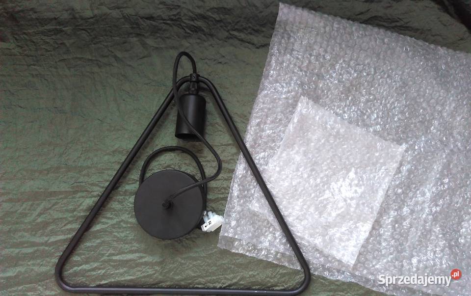 Lampa czarna Wisząca duży gwint Sufitowa metal Białystok