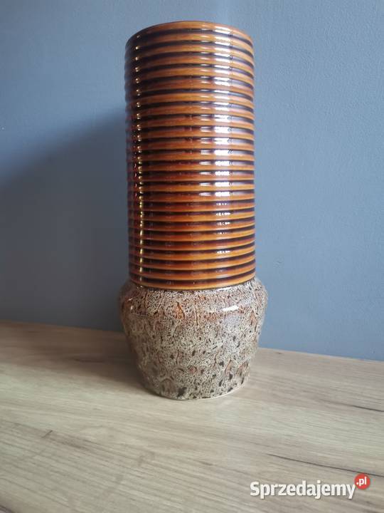 Stara duża wazon Komin porcelit Pruszków design