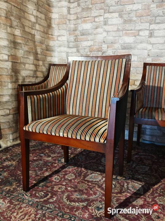 Piękny zestaw foteli gabinetowych 8 sztuk Sandomierz