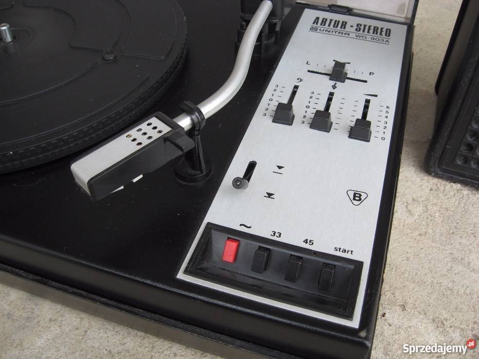 Gramofon Unitra ARTUR WG903A Głośniki Sprawny Grodziczno