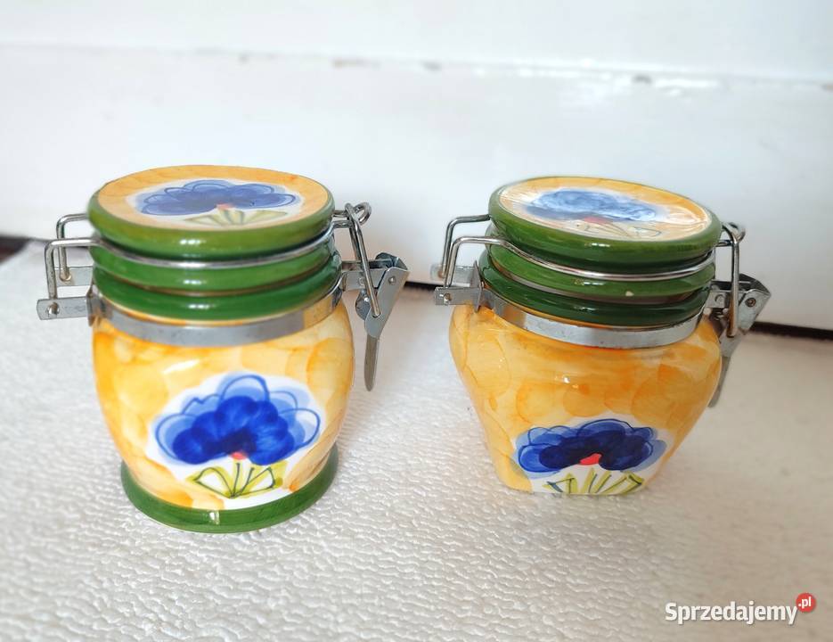 Ceramiczne pojemniki kuchenne z zapięciem pomorskie Gdańsk sprzedam