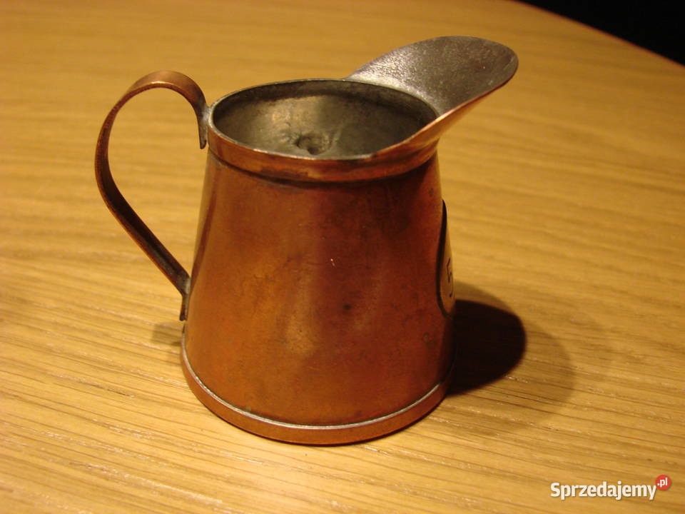 mały miedziany dzbanek pomorskie Pruszcz Gdański
