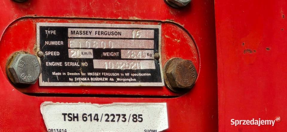 Kombajn Zbożowy Massey Ferguson 16 1985 Chełm sprzedam