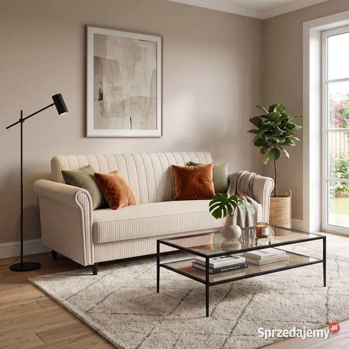 Wersalka Uszak Rozkładana Sofa Kanapa do Salonu Kliny