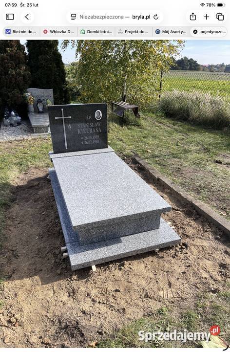 NAGROBEK POMNIK GRANITOWY STRZEGOM IMPALA Z Konary