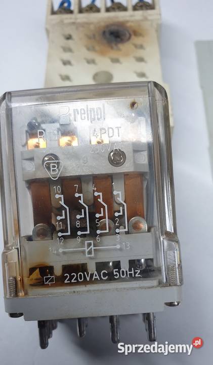 Przekaźnik R15 4PDT 10A 250 AC 50Hz Reszel