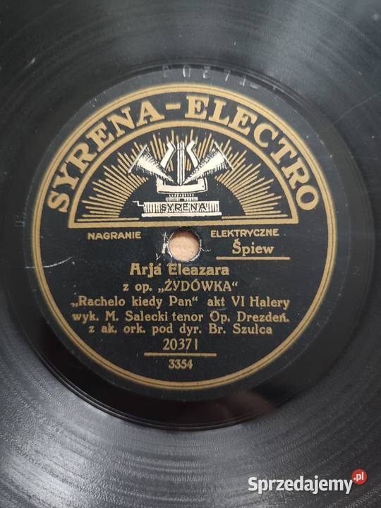 Płyta szelakowa Syrena Electro M Salecki Białystok