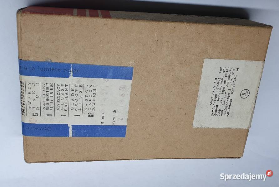 Papier fotograficzny firmy FOTON z lat PRL Reszel