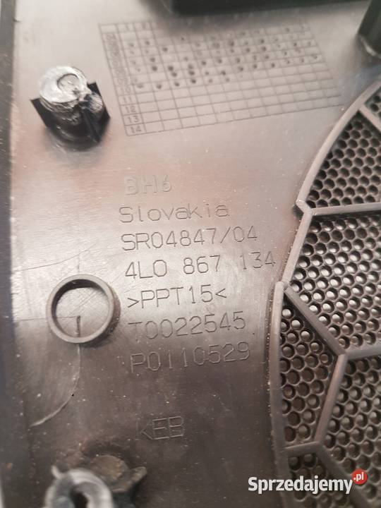 KRATKA MASKOWNICA GŁOŚNIKA AUDI Q7 4L0867134 PP Przystajń