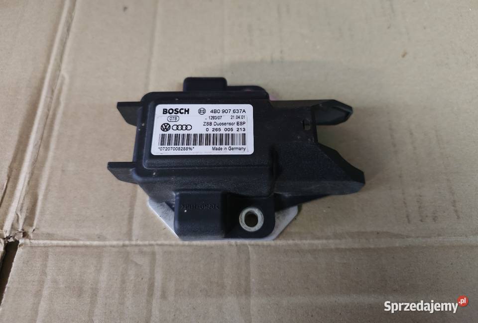 Czujnik ESP 4B0 907 637 A Sensor Przyspieszenia Klępicz sprzedam