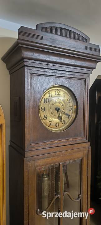 Piękny zegar stojący kwadransowy KIENZLE z Antyki