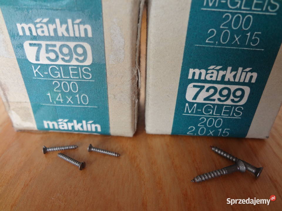 kolejka elektryczna Śrubki MARKLIN dolnośląskie Wrocław sprzedam