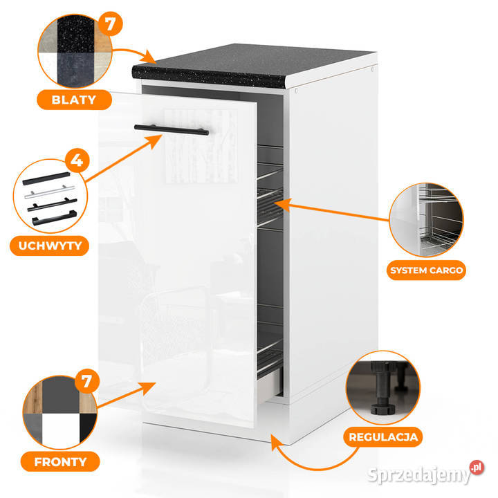 Szafka Kuchenna Stojąca Z Blatem Szafka Cargo 40