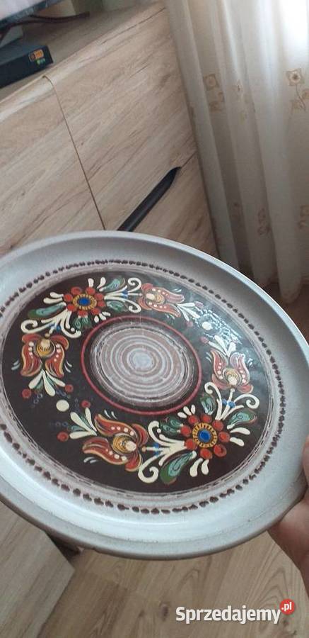 Talerz ozdobny prl łódzkie Przedbórz