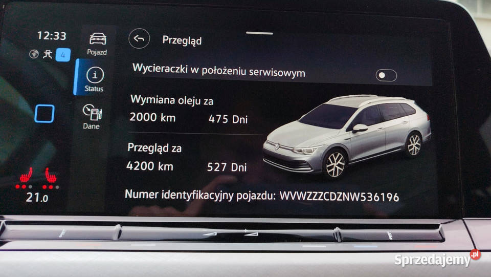 Volkswagen Golf Life Style 20 TDI150 DSG7 sprowadzony Dąbrowa Górnicza