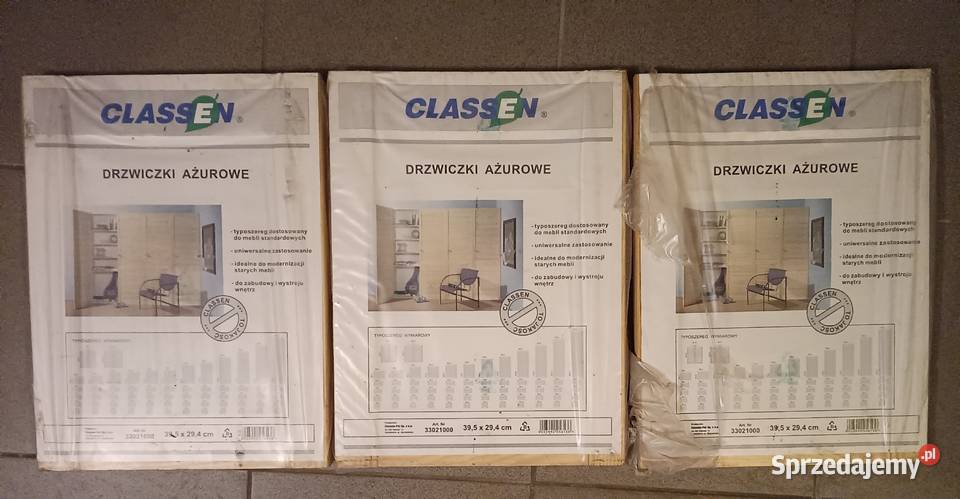 Drzwiczki ażurowe do zabudowy Classen 395cmx294 Zbylitowska Góra sprzedam