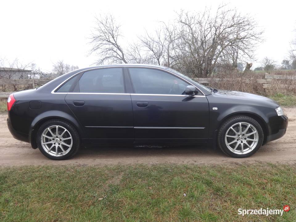 Audi A4 B6 18T 2002 LPG 163hp sedan czarna Alu nieuszkodzony A4 mazowieckie Nur