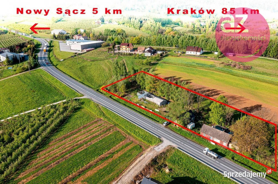 Działka inwestycyjna Bilsko Łososina Dolna małopolskie