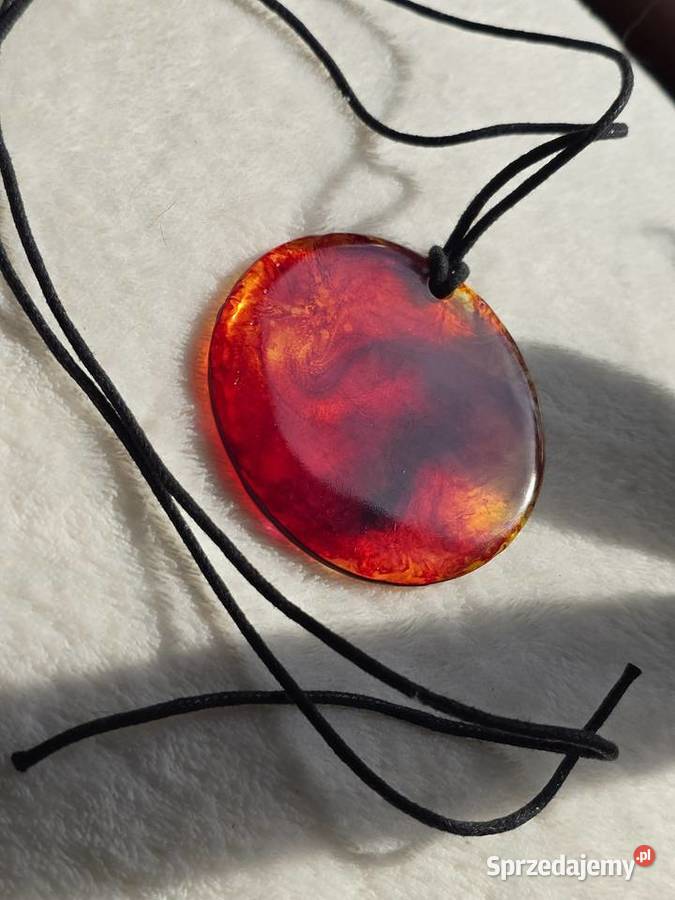 Naszyjnik Bursztyn z żywicy epoksydowej Rzeszów